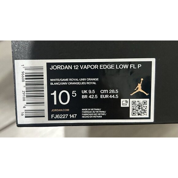JORDAN 12 VAPOR EDGE LOW FLORIDA GATORS CLEATS PE Size 10.5 - Picture 5 of 5